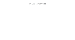 Desktop Screenshot of halldinmaule.com