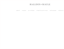 Tablet Screenshot of halldinmaule.com